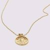 Bilde av FACES HUG A TREE NECKLACE GOLD PLATED SILVER 