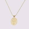 Bilde av FACES EQUAL NECKLACE GOLD PLATED SILVER 