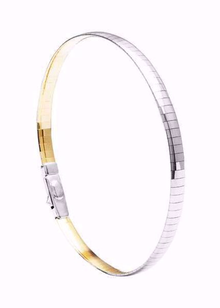 Omega Gullarmbånd tofarget - 585 gult og hvitt gull.
