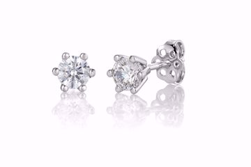 Bilde av Margrete Enstens Diamantøredobber - 585 hvitt gull 0,70 ct. WSI