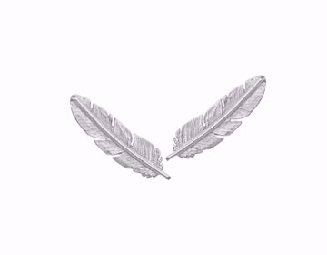 Bilde av Feather ørepynt, sølv