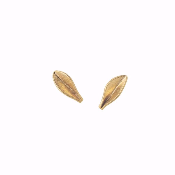 Bilde av Grass ørepynt mini, gullforgylt