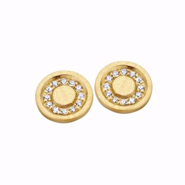 Bilde av Iris Stud 0,12 ct W/VS 585 gult gull