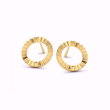 Spirit Icons Peak Stud Øredobber - 585 gult gull.