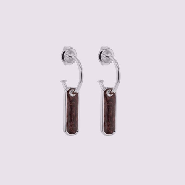 Bilde av BRUSH STROKES EARRINGS BROWN (3961S0019)