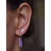 Bilde av BRUSH STROKES EARRINGS PURPLE (3961S0009)