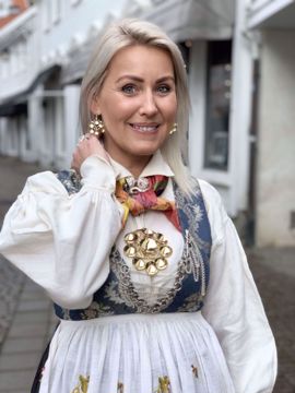 Bilde av ØYRE SØLJE MED LAUV KROK AG (3166SG)