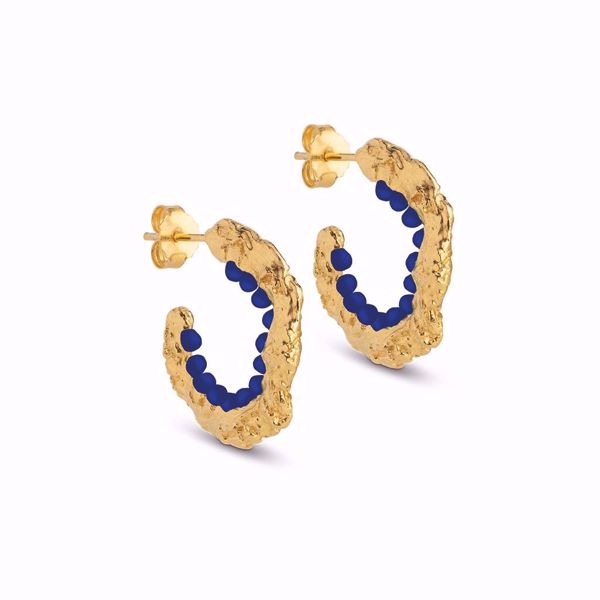 Bilde av Hoops Enora Navy Blue Goldplated