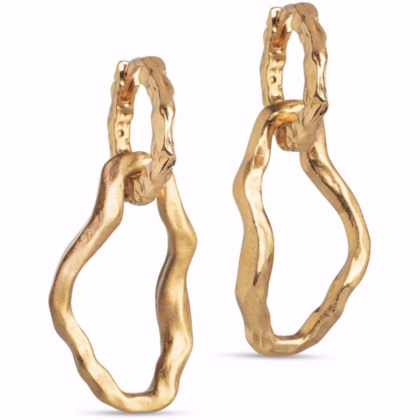 Bilde av Hoops Violet Goldplated