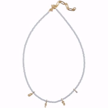 Bilde av Necklace Bahama Aquamarine Goldplated