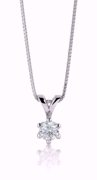 Margrete Enstens Diamantanheng - 585 hvitt gull 0,30 ct. WSI.