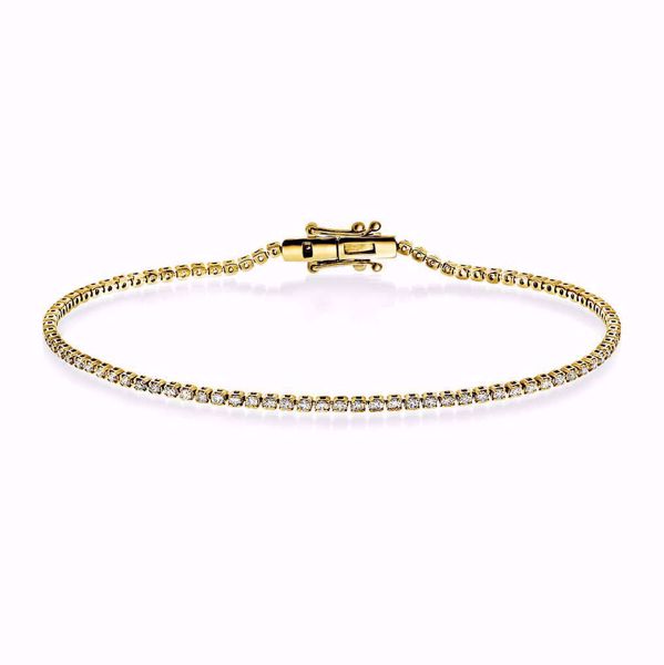 EC 1914 Tennisarmbånd - 585 gult gull med diamanter 1 ct. TWSI
