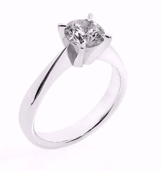 Bilde av RING MAUD HVITT GULL MED DIAMANT 0,50CT WSI (1661450WHV/54)