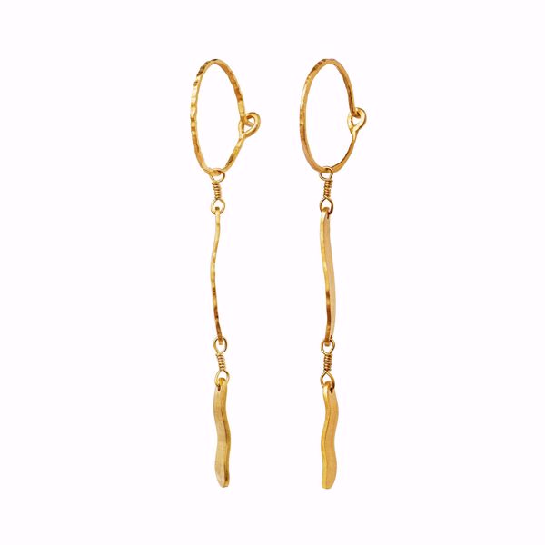 Bilde av Lila Earring Goldplated