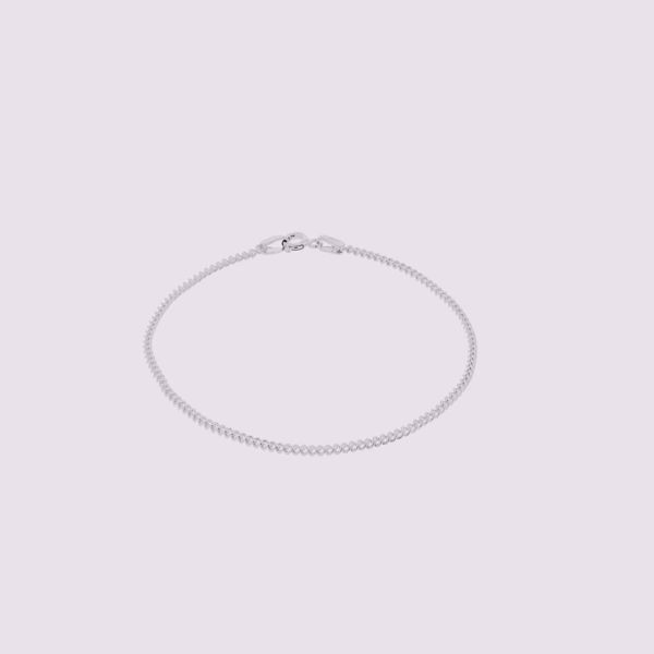 Bilde av IN TOTO LINE CURB BRACELET SILVER (0145S17)