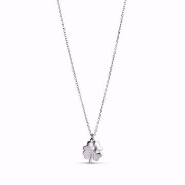 Bilde av Necklace Organic Clover Silver