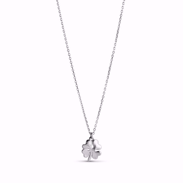 Bilde av Necklace Organic Clover Silver