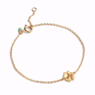 Bilde av Bracelet Organic Clover Goldplated
