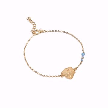 Bilde av Bracelet Windy Blue Goldplated