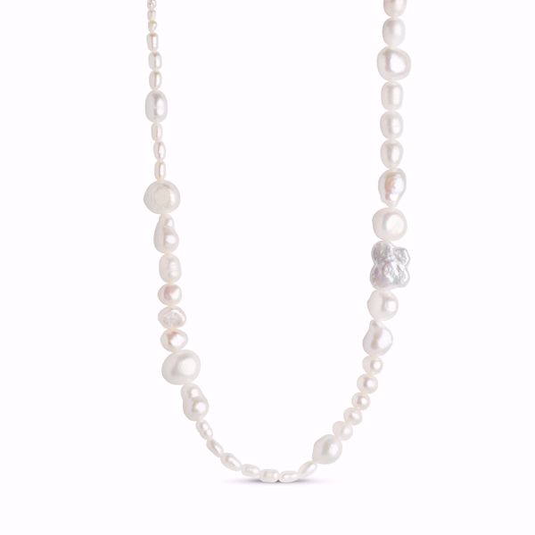 Bilde av Necklace Thyra Baroque Pearl Goldplated 