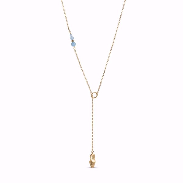 Bilde av Necklace Blanca Blue Goldplated