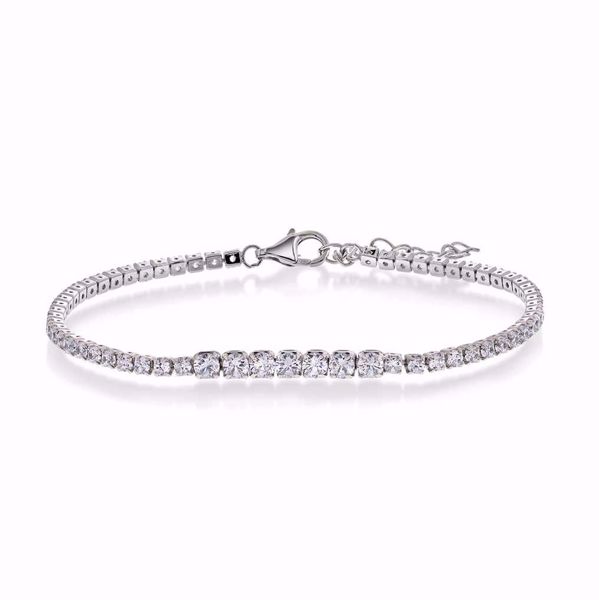 Bilde av Armbånd i sølv med hvit zirkonia (991507)