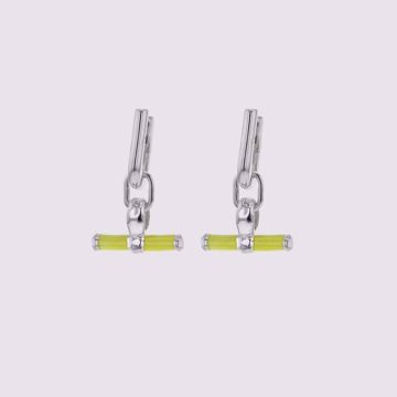 Bilde av RAY CHROMA EARRINGS CITRUS GREEN SILVER (3983S0012)
