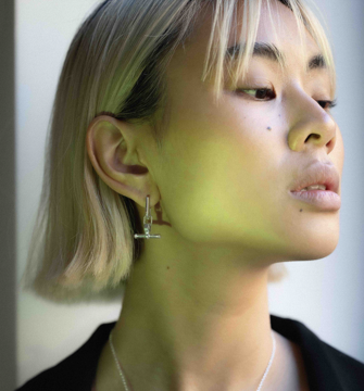 Bilde av RAY CHROMA EARRINGS CITRUS GREEN SILVER (3983S0012)