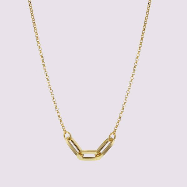 Bilde av RAY FANCY NECKLACE GOLDPLATED (0147G45)