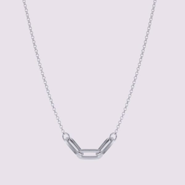 Bilde av RAY FANCY NECKLACE SILVER (0147S45)