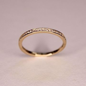Bilde av Ring 585 gult gull med diamanter 0,15 ct. TWP1 (SR609YG)