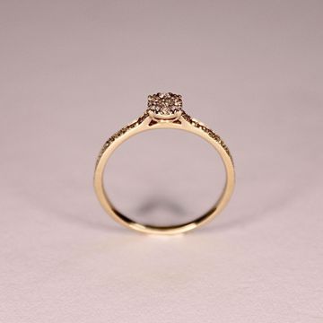 Bilde av Ring gult gull med diamanter 0,24 ct TWP1 (SR615YG)