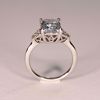 Bilde av Ring platina - Emerald cut aquamarine og dia 3 ct aq 0,25 TWP1