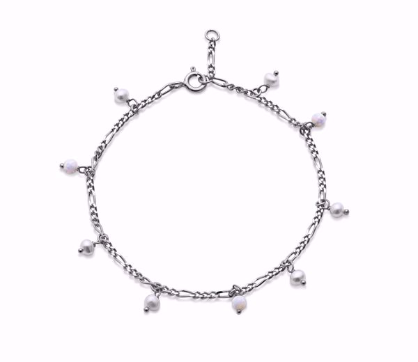 Bilde av Lula White Bracelet Silver