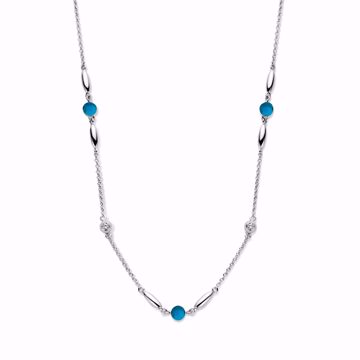 Bilde av Cornelia Necklace Blue Silver