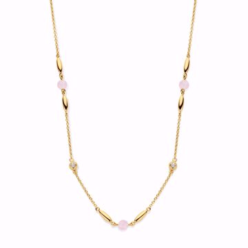 Bilde av Cornelia Necklace Pink Goldplated