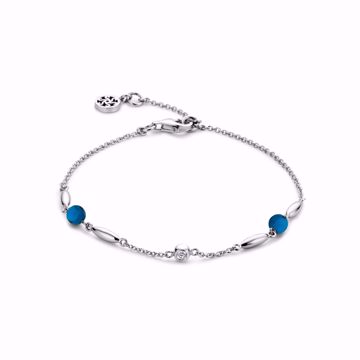 Bilde av Cornelia Bracelet Blue Silver