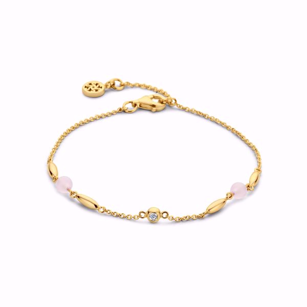 Bilde av Cornelia Bracelet Pink Goldplated