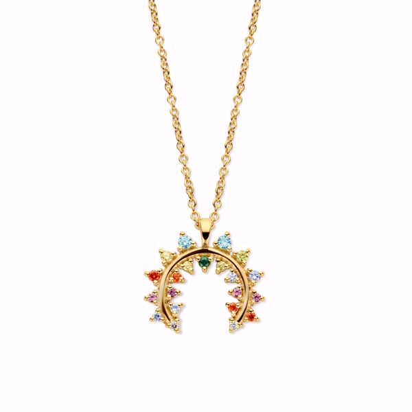 Bilde av Empress Pendant Goldplated Multicolor