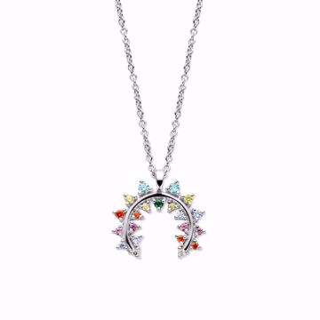 Bilde av Empress Pendant Silver Multicolor