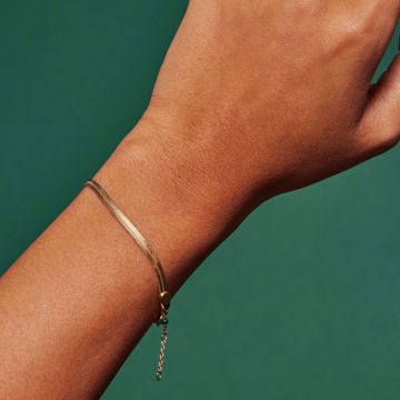 Armbånd i gullforgylt sølv