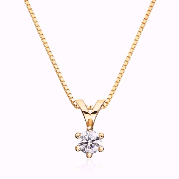 Margrete Enstens Diamantanheng - 585 gult gull 0,50 ct. RP1.