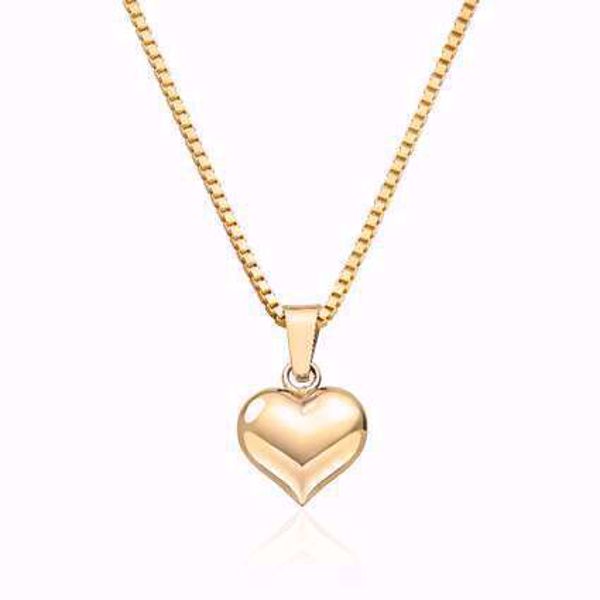 Gullanheng Hjerte - 585 gult gull (1).