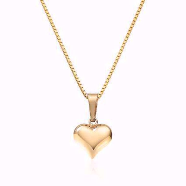 Gullanheng Hjerte - 585 gult gull (2).