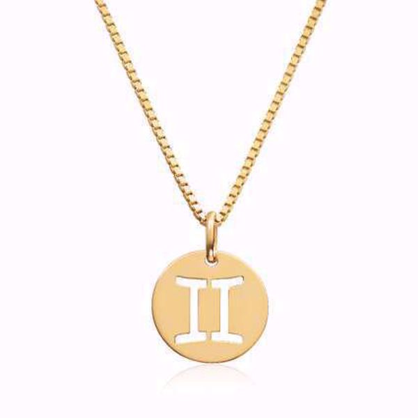 Gullanheng stjernetegn Tvillingene - 585 gult gull.