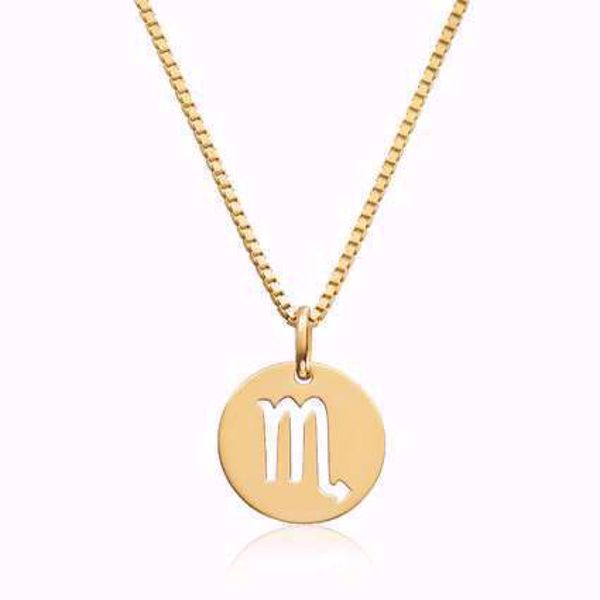 Gullanheng stjernetegn Skorpionen- 585 gult gull.