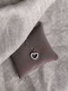 Diamanthjerte - anheng 585 hvitt gull med 1,00 ct. diamanter WSI.