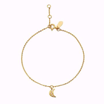 Maanesten Celestia Armbånd  - 925 forgylt sølv, hvite zirkonia.