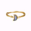 Maanesten Doris Ring - 925 forgylt sølv.
