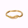 Maanesten Hera Ring - 925 forgylt sølv, zirkonia.